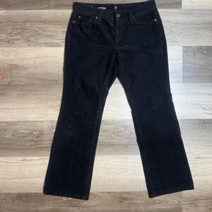 Loft Curvy Boot Women's size 6P Black Corduroy‎ Pants